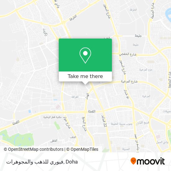 فيوري للذهب والمجوهرات map