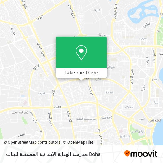 مدرسة الهداية الابتدائية المستقلة للبنات map