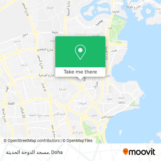 مسجد الدوحة الحديثة map