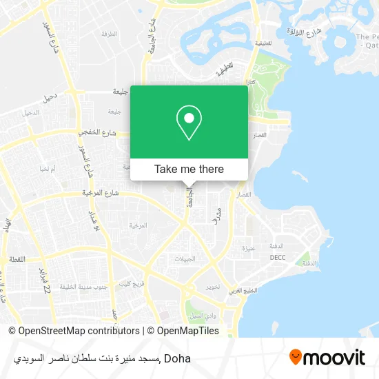 مسجد منيرة بنت سلطان ناصر السويدي map