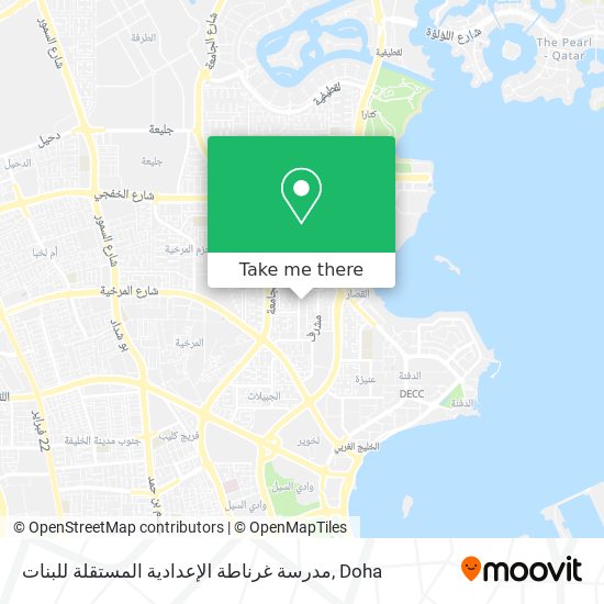 مدرسة غرناطة الإعدادية المستقلة للبنات map