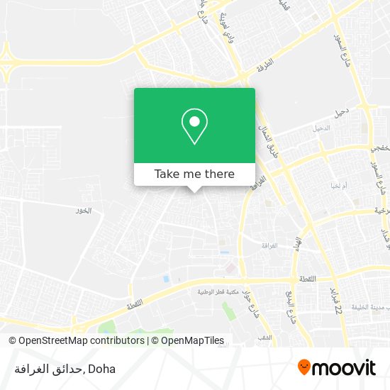 حدائق الغرافة map