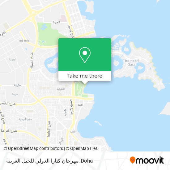 مهرجان كتارا الدولي للخيل العربية map
