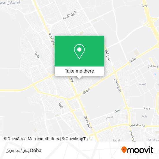 بيتزا بابا جونز map