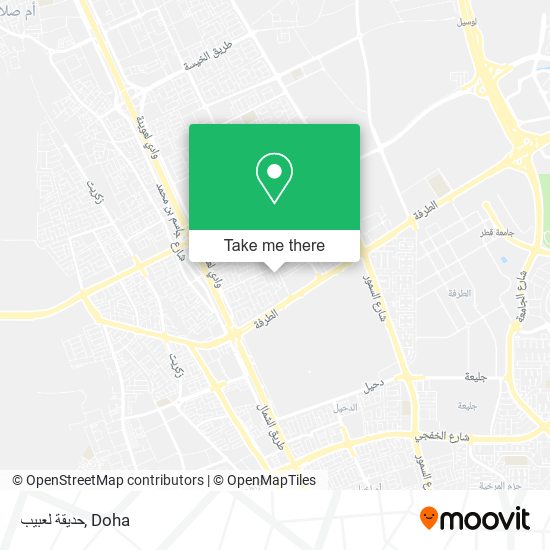 حديقة لعبيب map