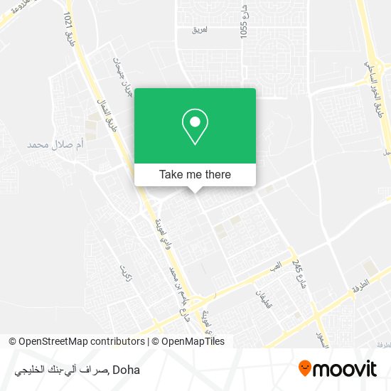 صراف آلي-بنك الخليجي map