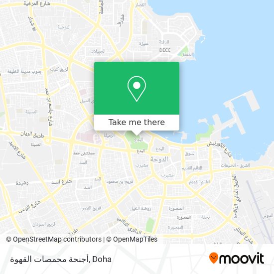 أجنحة محمصات القهوة map