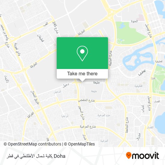 كلية شمال الأطلنطي في قطر map