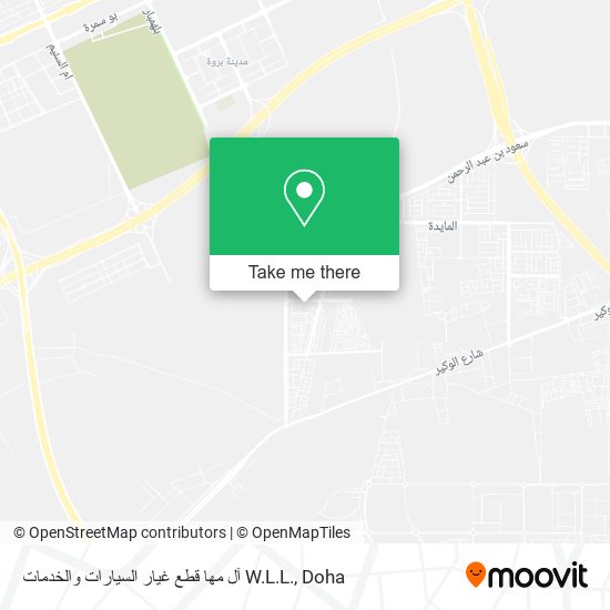 آل مها قطع غيار السيارات والخدمات W.L.L. map