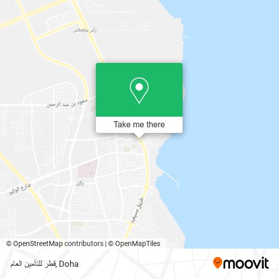 قطر للتأمين العام map