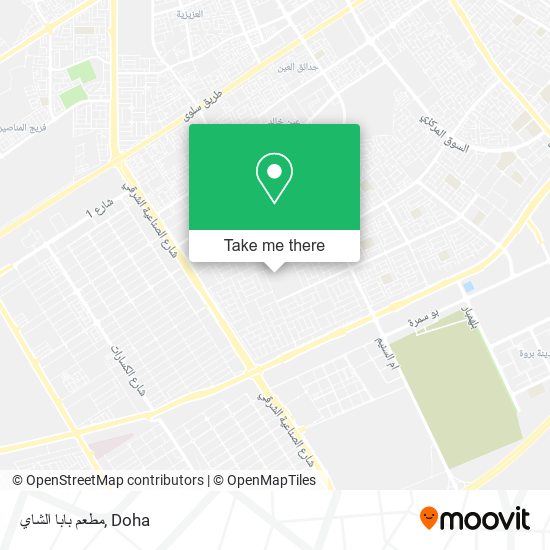 مطعم بابا الشاي map