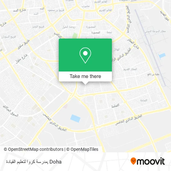 مدرسة كروا لتعليم القيادة map
