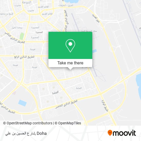 شارع الحسين بن علي map