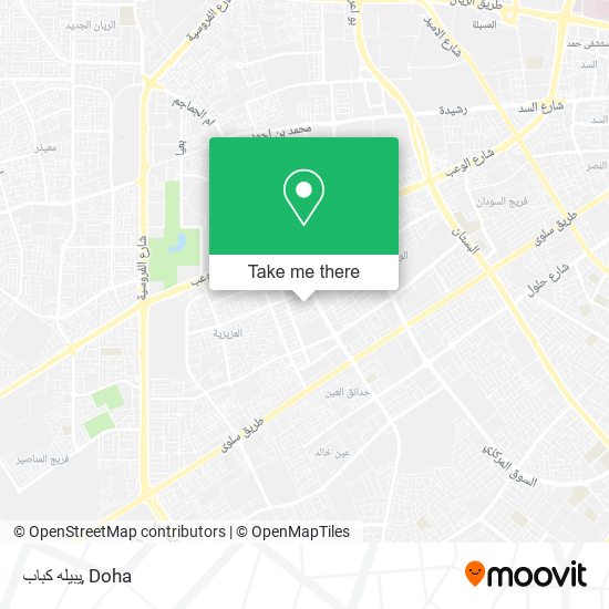 يبيله كباب map