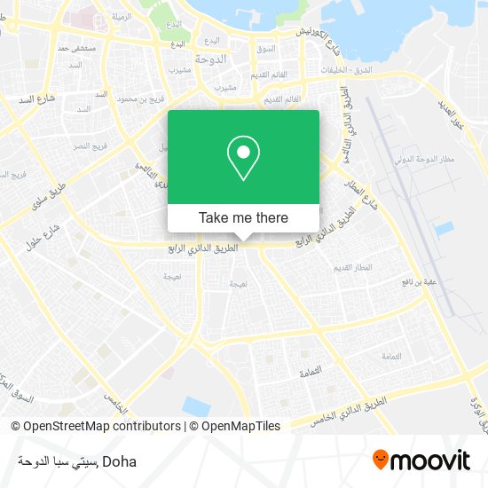 سيتي سبا الدوحة map