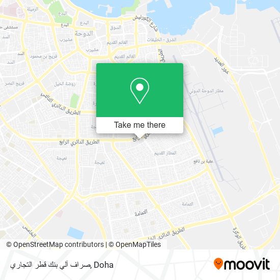 صراف آلي بنك قطر التجاري map