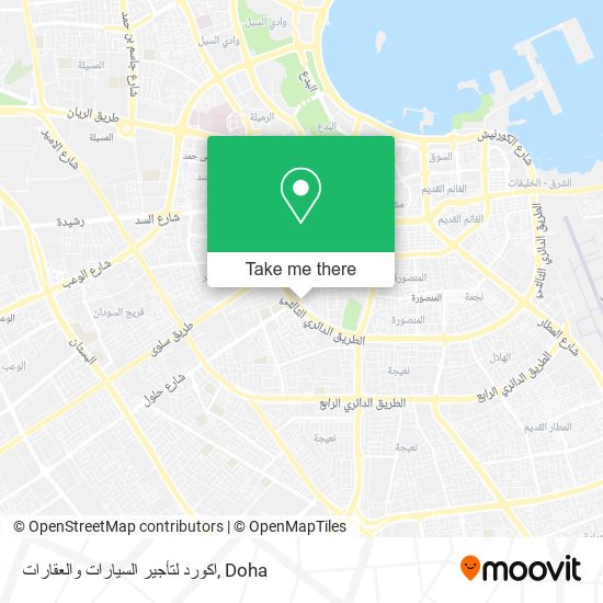 اكورد لتأجير السيارات والعقارات map