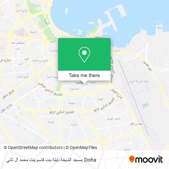 مسجد الشيخة نايلة بنت قاسم بنت محمد ال ثاني map