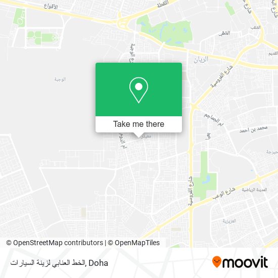 الخط العنابي لزينة السيارات map