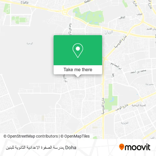 مدرسة الصفوة الاعدادية الثانوية للبنين map