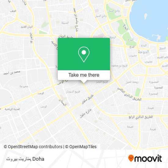 مناريت بيروت map