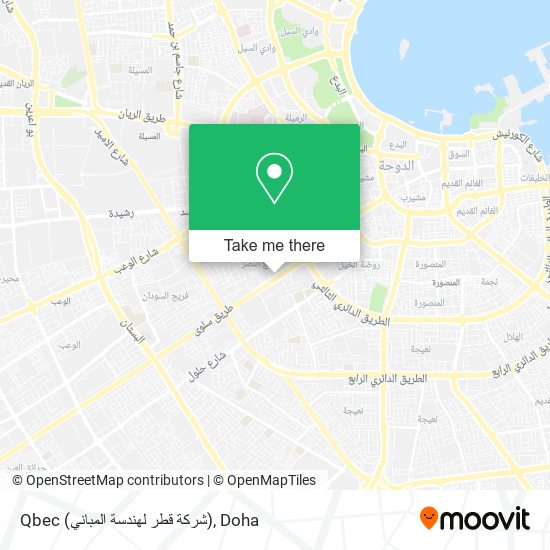 Qbec (شركة قطر لهندسة المباني) map