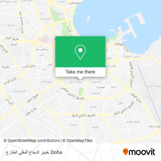 هينيز الدجاج المقلي الطازج map