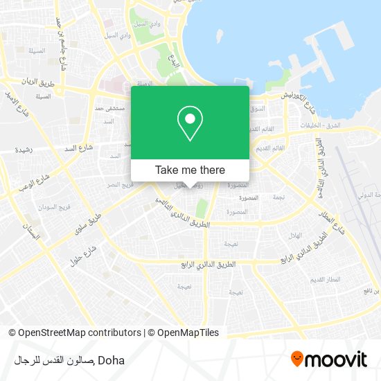 صالون القدس للرجال map