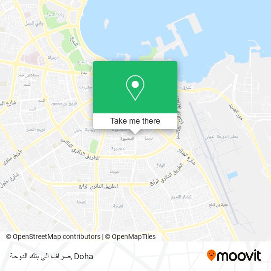 صراف الي بنك الدوحة map