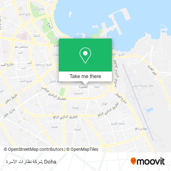 شركة نظارات الأسرة map