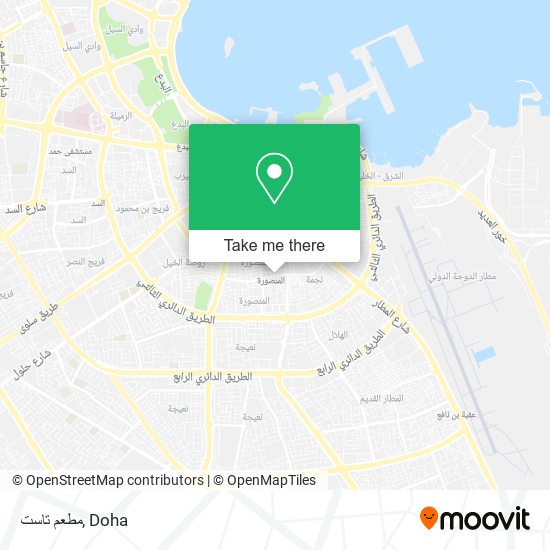 مطعم تاست map