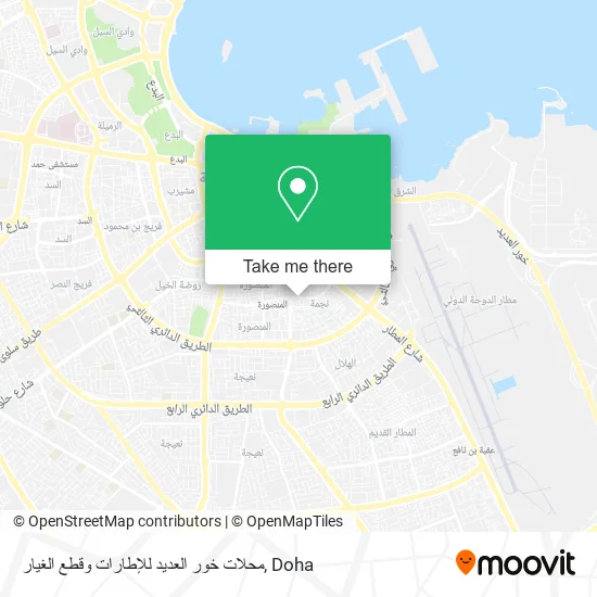 محلات خور العديد للإطارات وقطع الغيار map