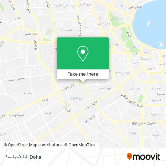 التايلاندية سبا map