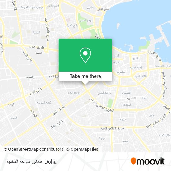 هافاس الدوحة العالمية map