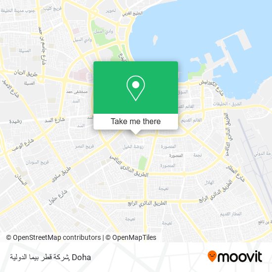 شركة قطر بيما الدولية map