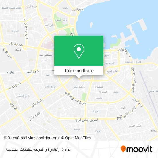 القاهرة و الدوحة للخدمات الهندسية map