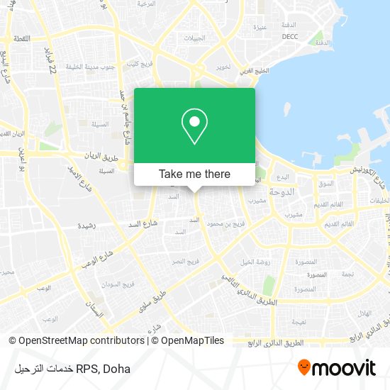 خدمات الترحيل RPS map