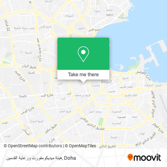 هيئة ميديكومفورت ورعاية القدمين map