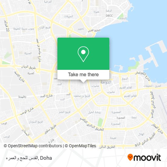 القدس للحج والعمره map