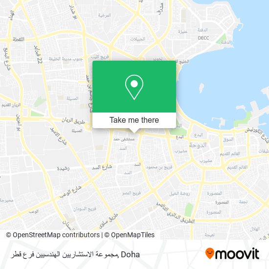 مجموعة الاستشاريين الهندسيين فرع قطر map