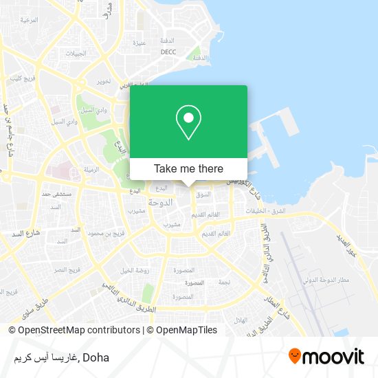 غاريسا آيس كريم map