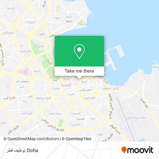 توظيف قطر map