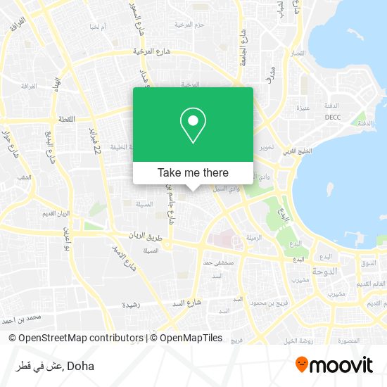 عش في قطر map