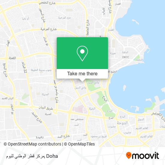 مركز قطر الوطني لليوم map