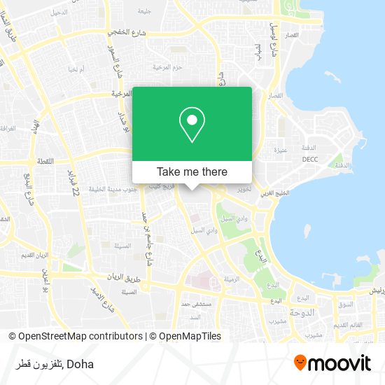 تلفزيون قطر map