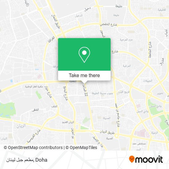 مطعم جبل ليبنان map