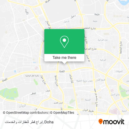 ابراج قطر للعقارات والخدمات map