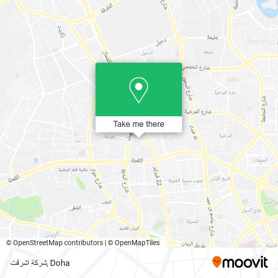 شركة اشرقت map