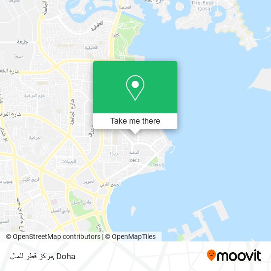 مركز قطر للمال map