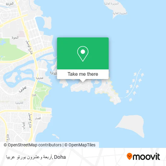 أربعة وعشرون بورتو عربيا map